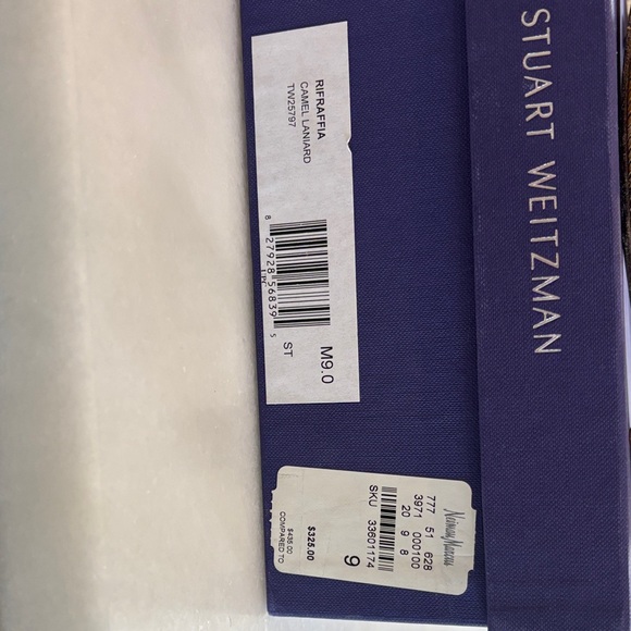 Stuart Weitzman Brown Woven Wedge Sandals - Picture 5 of 6